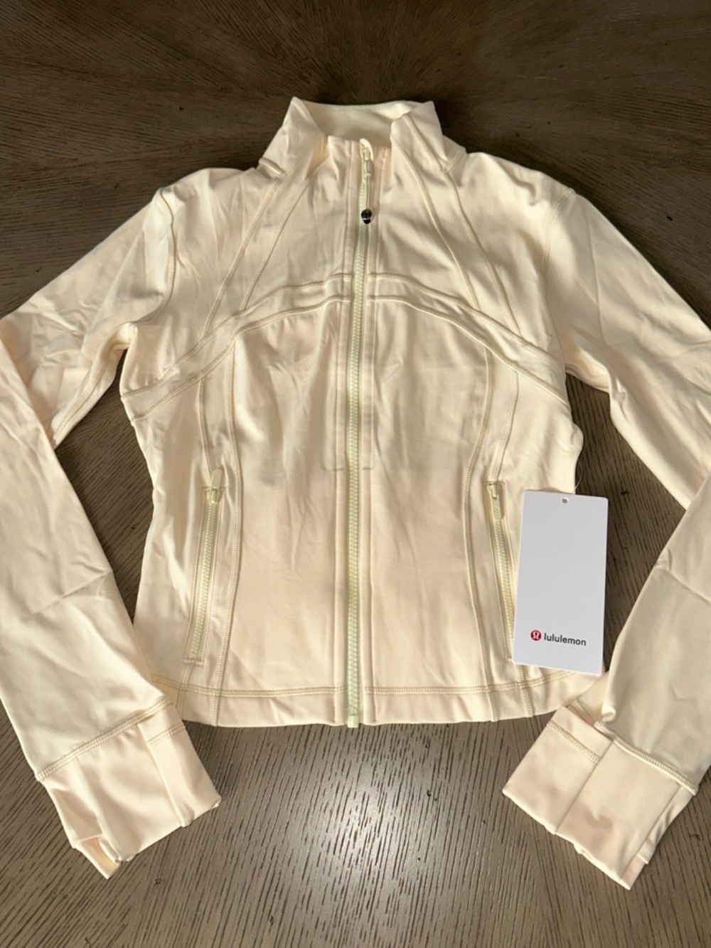 Lululemon Butter Cream Define Cropped Jacket Nulu Yellow Size 6 NEW FAST SHIP